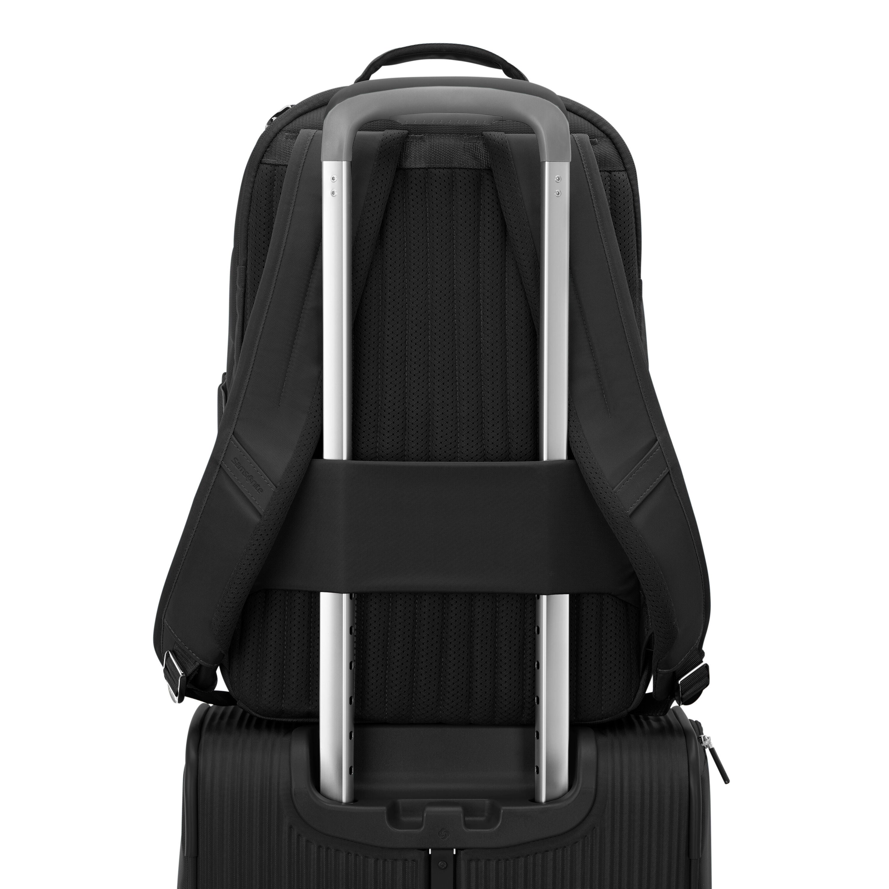 40l travel backpack industry report Travel Backpack 40L - Black, Recycled Plastic, 40L, Carry-On Approved Bag, Laptop Sleeve & Trolley Sleeve main image 1