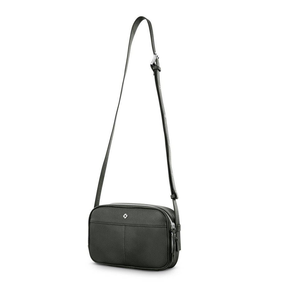 Mobile Solution 2 Leather Crossbody in the color Olive. image number 4