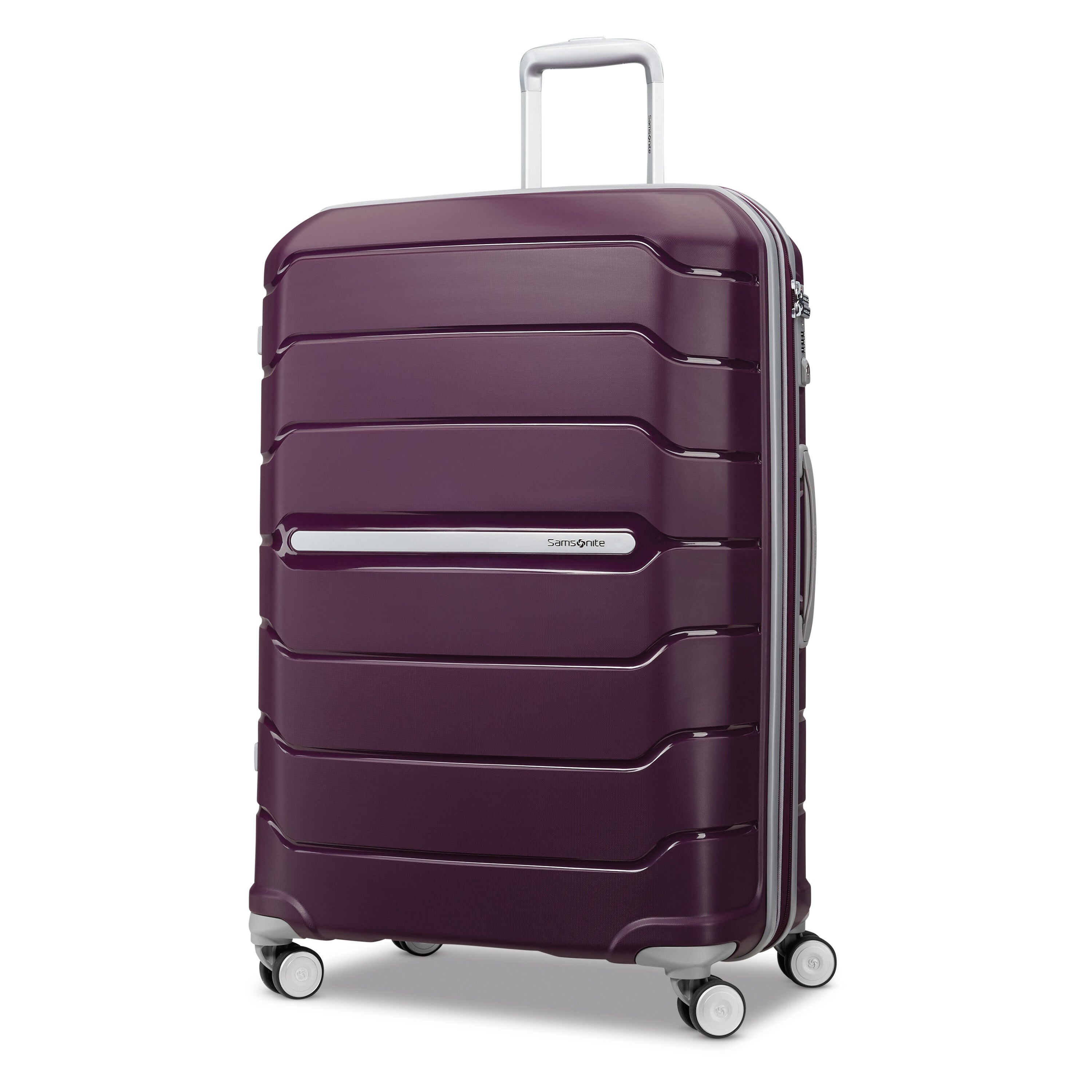 Purple samsonite shop luggage spinners