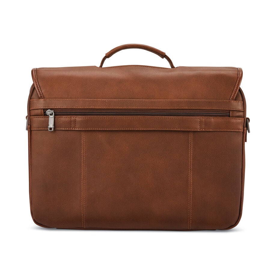 Classic Leather Flapover in the color Cognac. image number 4