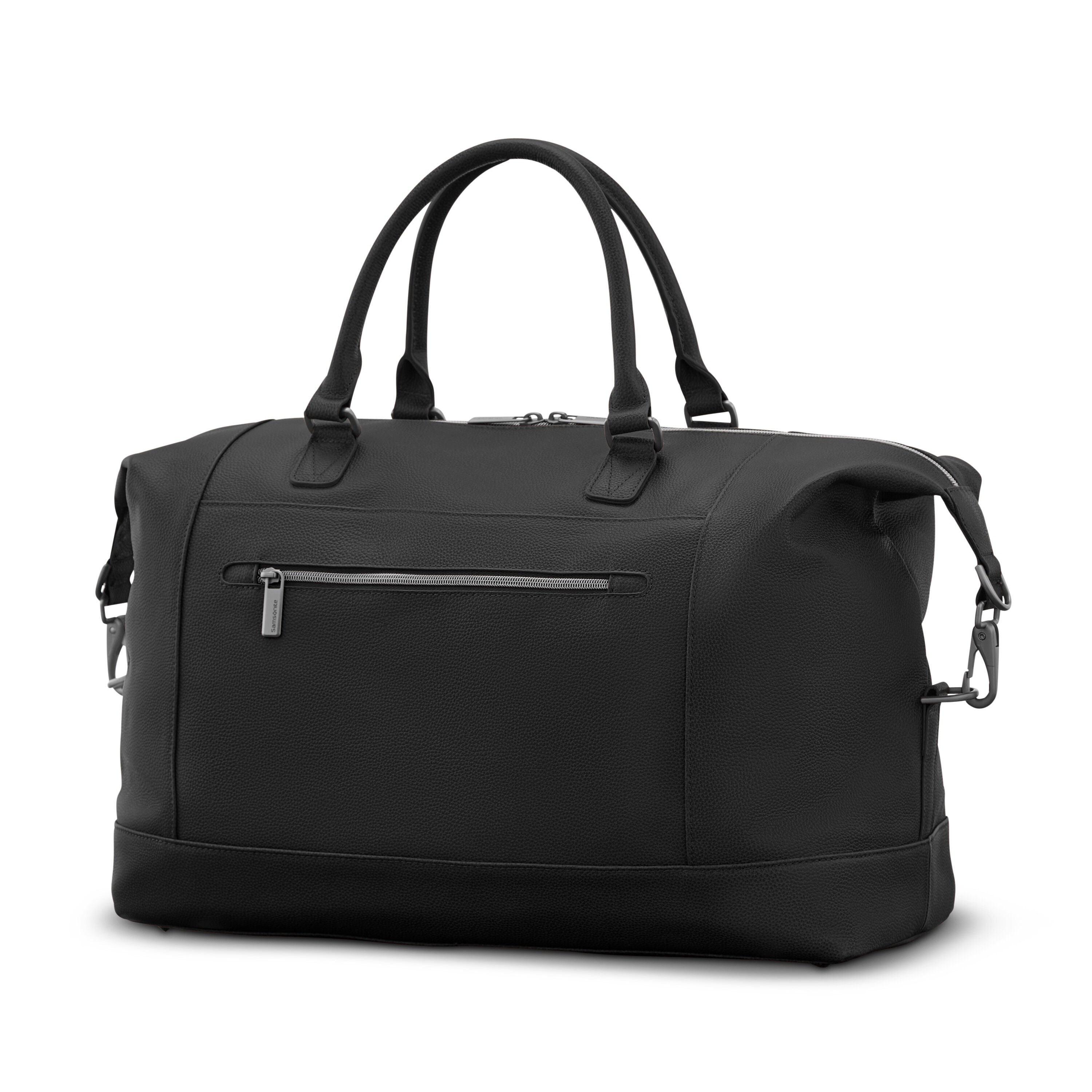 Samsonite mens leather classic duffel sales