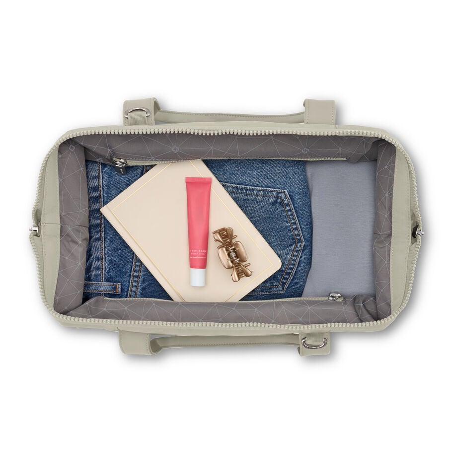 Better Than Basic Mini Weekender in the color LIMESTONE GREY. image number 1