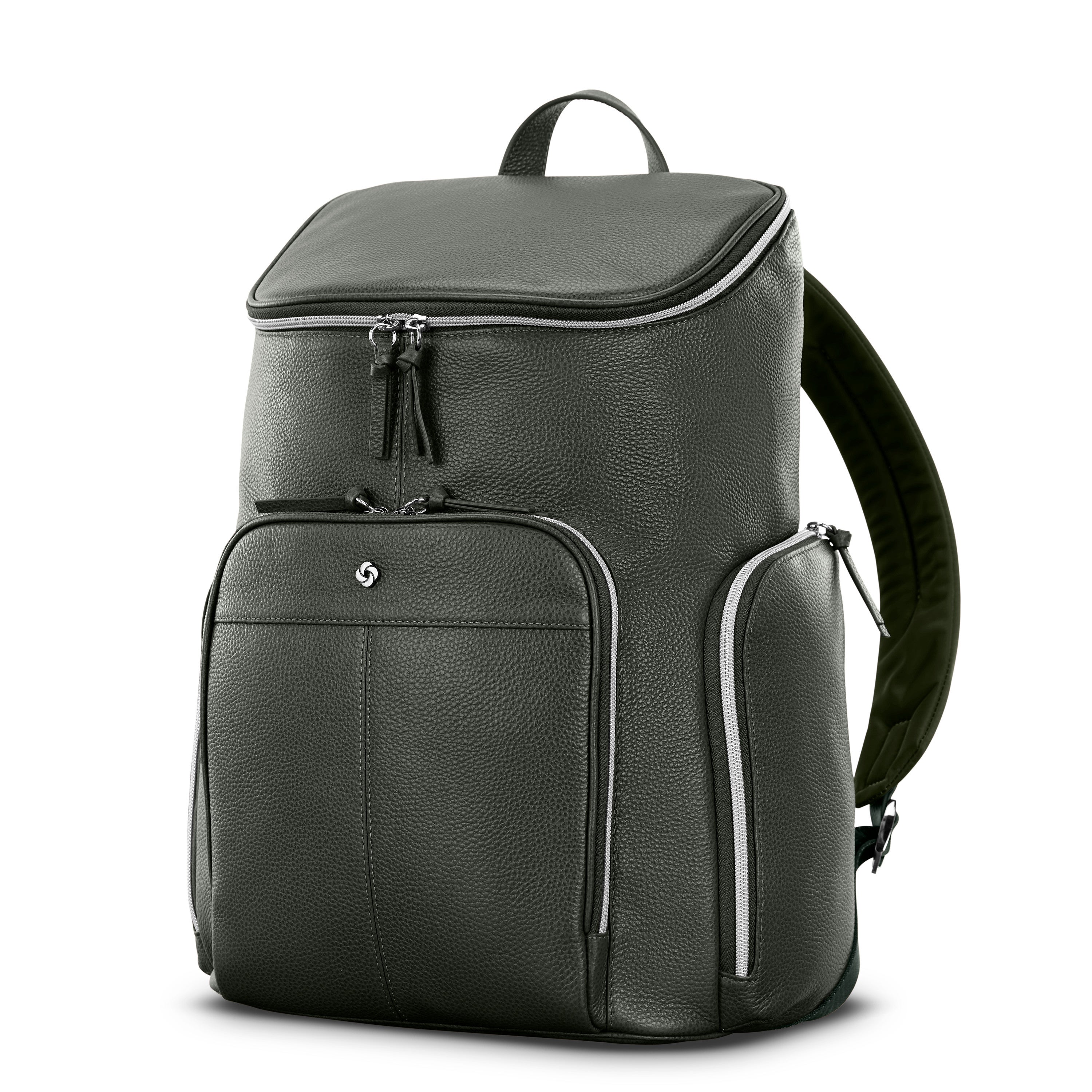 Mobile Solution 2 Leather Deluxe Backpack | Green | Samsonite
