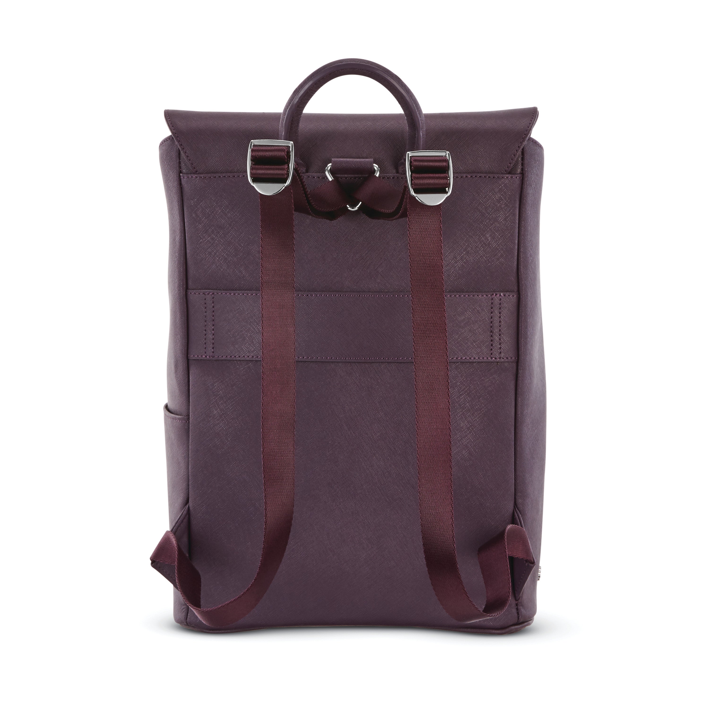 Women's executive leather flap backpack outlet