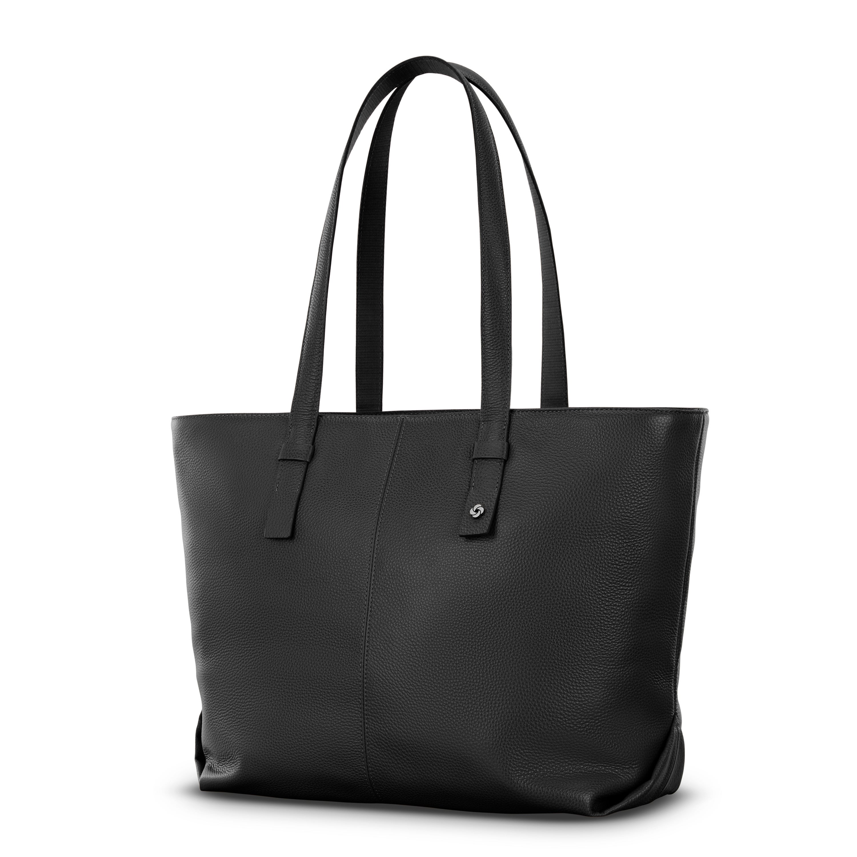 Mobile Solution 2 Leather Tote | Black | Bag from Samsonite