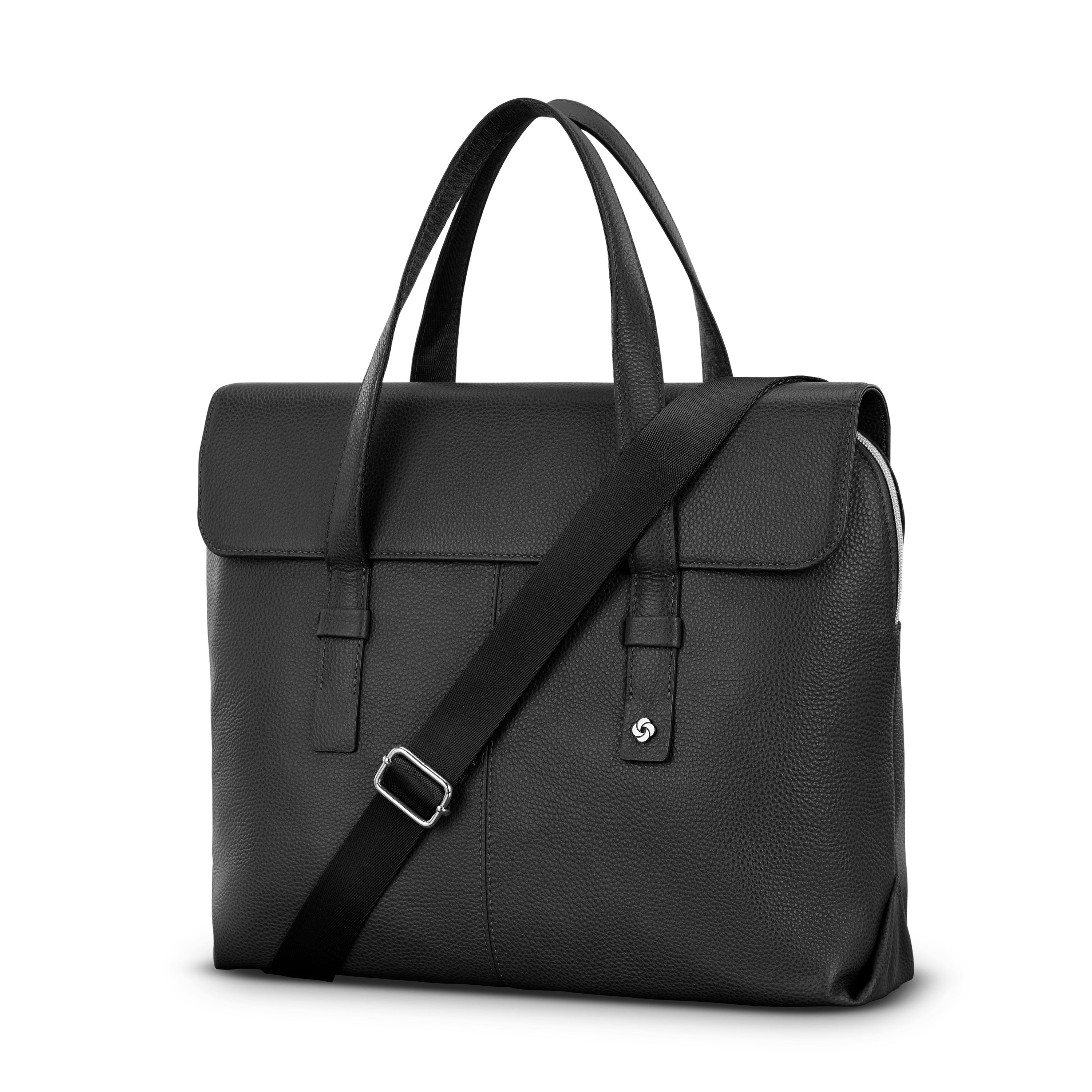 Mobile Solution 2 Leather Convertible Brief | Black | Carry-On Luggage from Samsonite