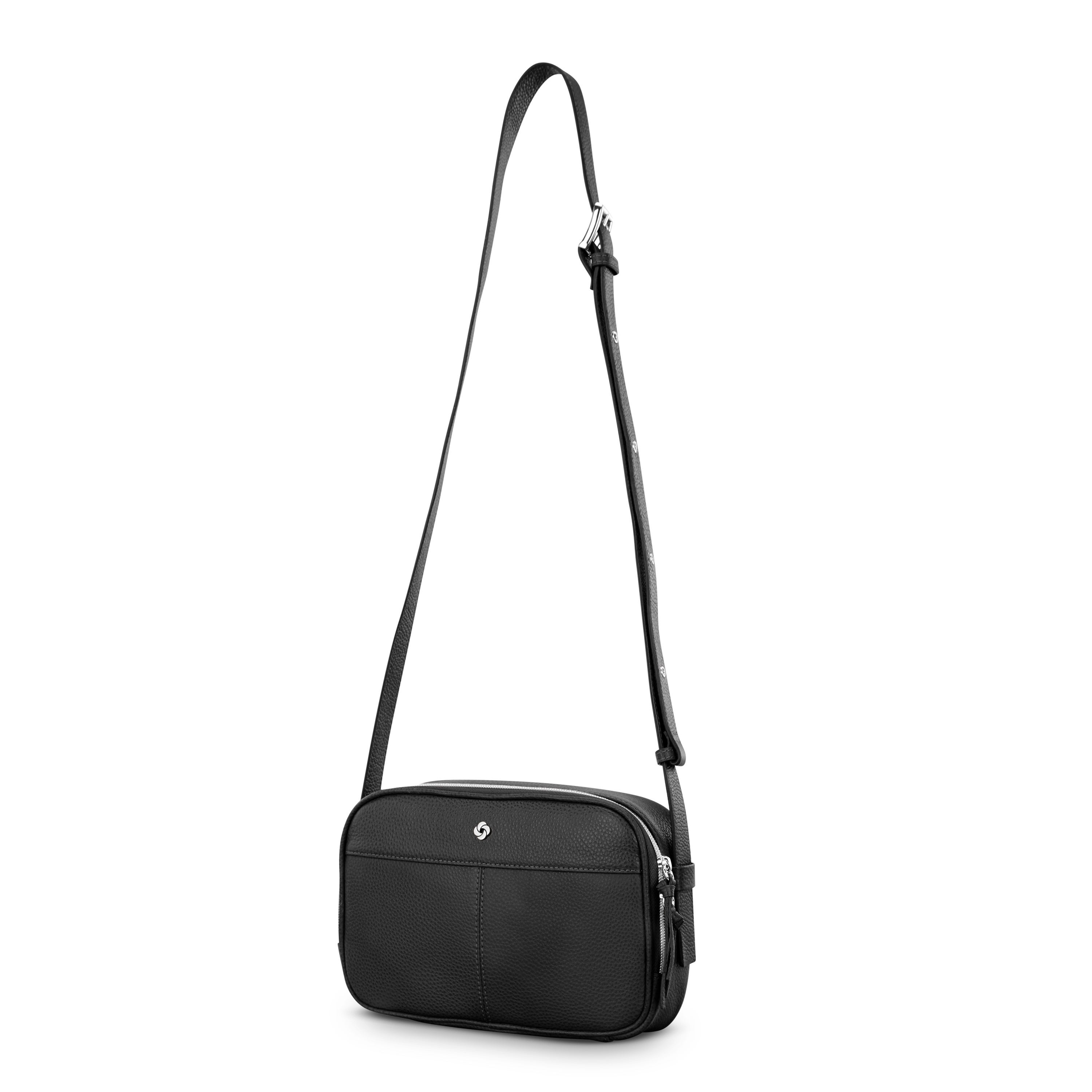 Mobile Solution 2 Leather Crossbody | Black | Luggage from Samsonite