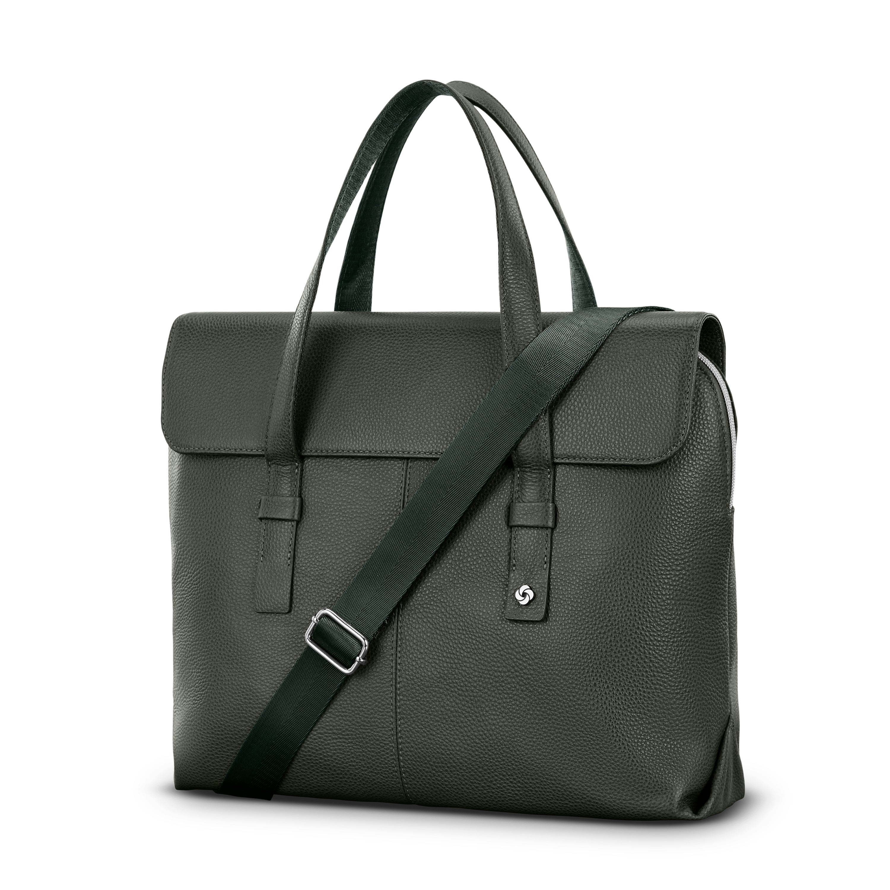 Mobile Solution 2 Leather Convertible Brief | Green | Carry-On Luggage from Samsonite